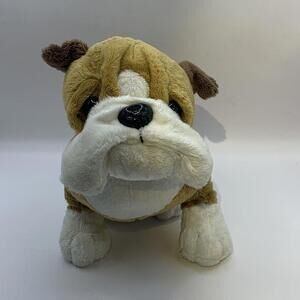Webkinz Ganz HM126 Stuffed English Bulldog Puppy Plush Animal Toy NO CODE​​​​​